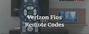 Verizon FiOS Remote Codes Vizio