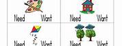 Wants and Needs Worksheet 5th Grade