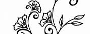 Wedding Flowers and Vines Coloring Pages