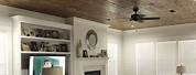 White Shiplap Walls and Natural Wood Ceiling