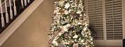 White Silver Gold Christmas Tree Decor