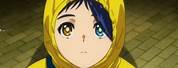 Yellow Hoodie Anime Girl and Bag