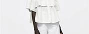 Zara Ruffle Jacket White