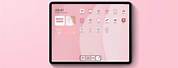 iPad Home Screen Aesthetic Pink
