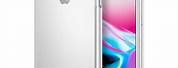 iPhone 8 Plus Silver in a Clear Case