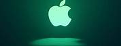 iPhone Green Apple Black Background
