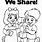 Kids Sharing Coloring Page
