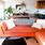 Orange Couch Living Room Decor