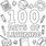 100 Day of School Coloring Sheets