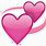 2 Pink Hearts Emoji