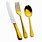 24 Carat Gold Cutlery Set