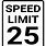 25 Mph Speed Limit Sign