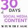 30 Days of Social Media Posts