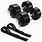 300 Lbs Dumbbell Set with Strap