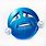 3D Blue Emoji