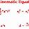 4 Kinematic Equations Physics