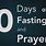 40 Days Fasting