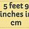 5 Feet 9 Inches in Cm