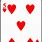 5 of Hearts Playing Card