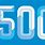 500 Number Logo