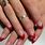 Acrylic Nails Red French