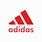 Adidas Logo in Red