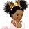 African American Princess Baby