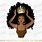 Afro Girl with Crown