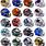 All 32 NFL Mini Helmets