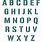 Alphabet Block Letter Stencils