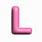 Alphabet L Pink