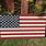 American Flag Painted On Wood
