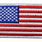 American Flag Patch White