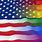 American Rainbow Flag LGBT