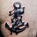 Anchor Tattoo with Name