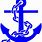 Anchor with Chain Clip Art