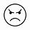 Angry Emoji Outline
