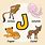 Animal Alphabet J