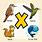 Animal Alphabet Letter X