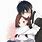 Anime Couple Back Hug