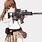 Anime Girl Gun PNG