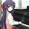 Anime Girl Playing Keyboard