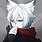 Anime Wolf Boy with White Hair