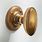 Antique Brass Oval Door Knobs