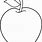 Apple Line Art