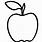 Apple Shape Drawing