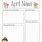April Newsletter Template Free