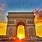 Arc De Triomphe Sunset