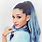 Ariana Grande with Blue Hair
