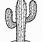Arizona Cactus Clip Art Black and White